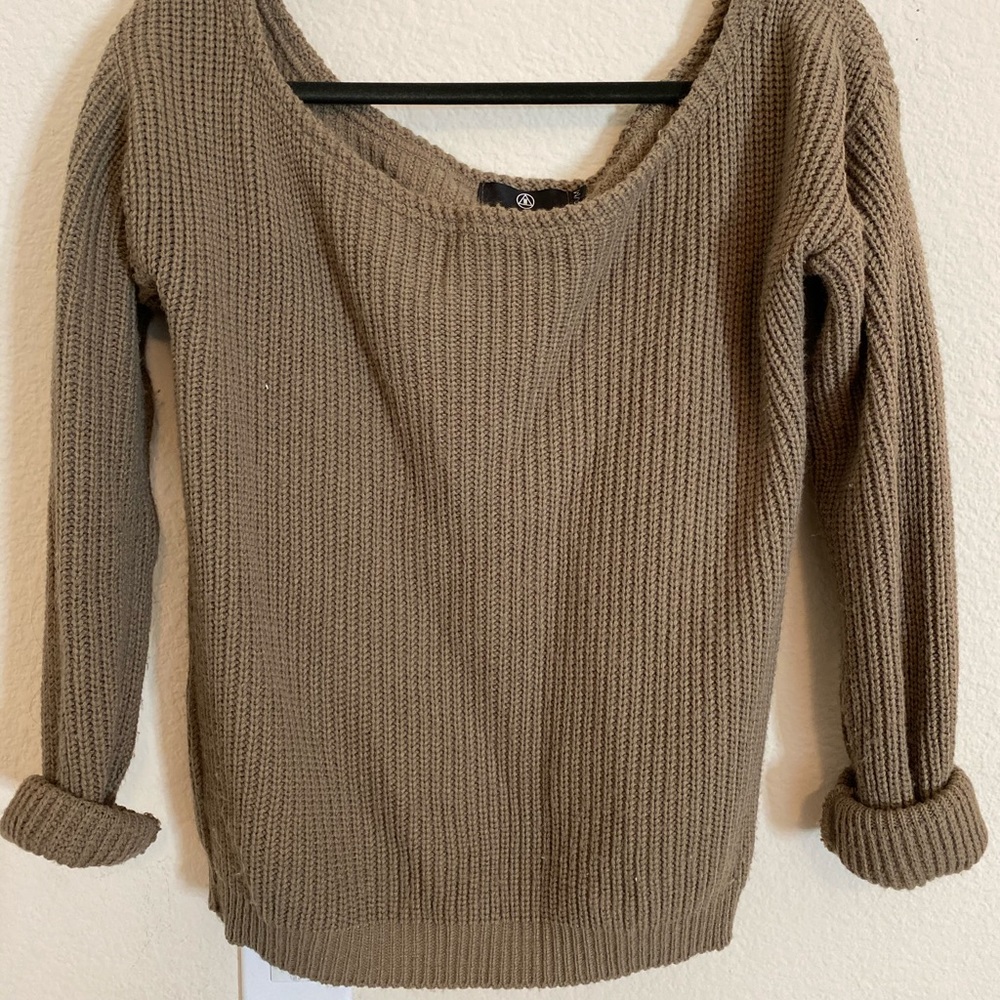 Off the shoulder sweater